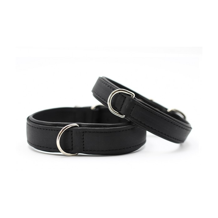 Maul Lederhalsband Klassik Premium schwarz