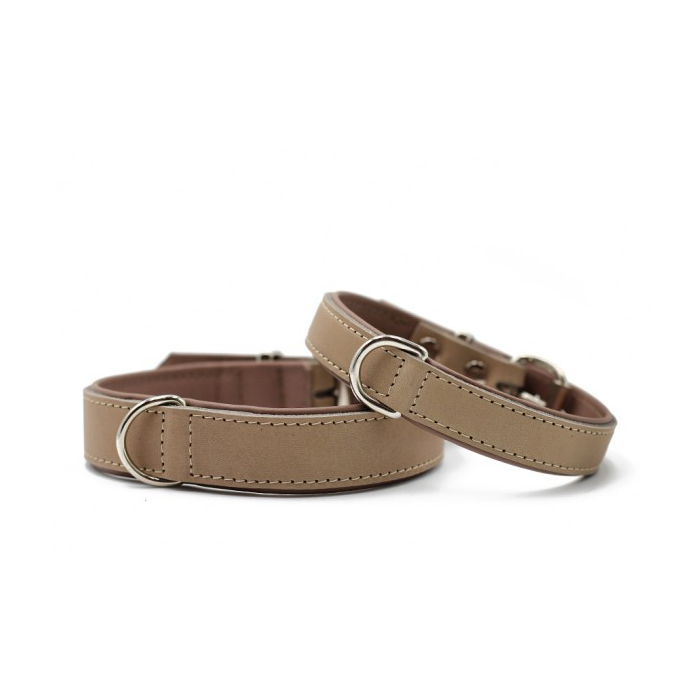 Maul Lederhalsband Klassik Premium taupe 