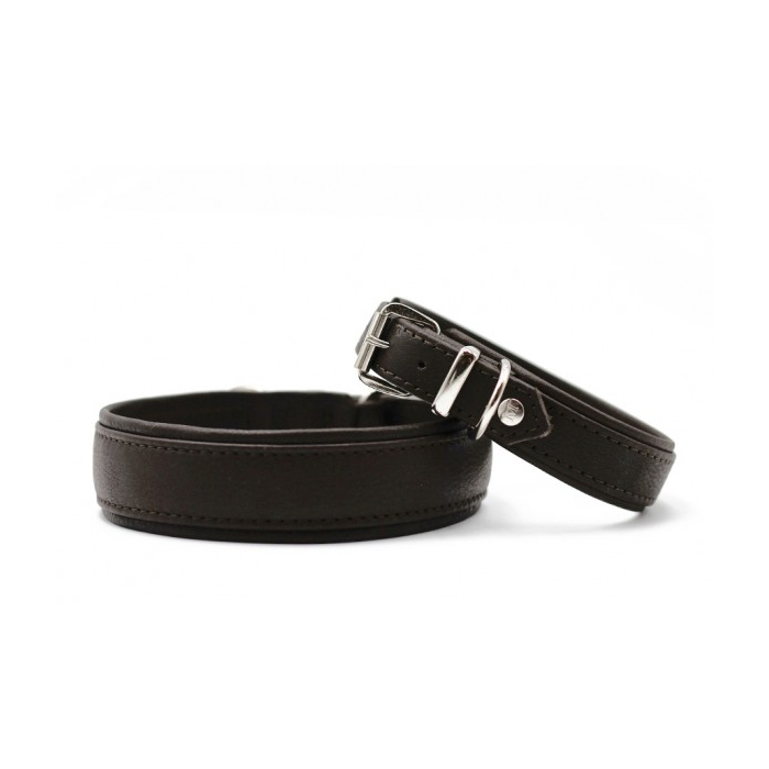 Maul Lederhalsband Klassik Soft schwarz