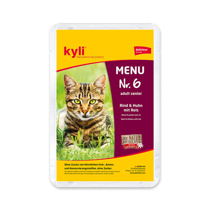 kyli Menu Mischkarton - 2 x 100 g x 6 Sorten | Nassfutter