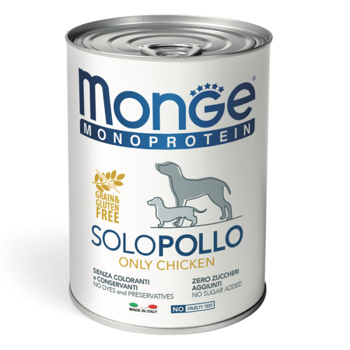 DE Monge Speciality Line Monoprotein Paté, Dose - Huhn, 24 x 400g | Hundefutter