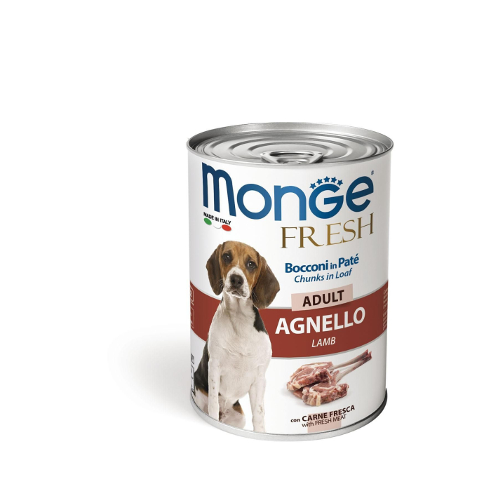 DE Monge Dog FRESH Pâté in Dose Adult - Lamm, 24x400g | Hunde-Nassfutter