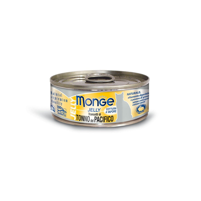 DE Monge Natural Superpremium Jelly Adult - Pazifischer Thunfisch, 24 x 80g | für Katzen