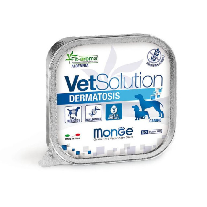 DE Monge Vet Hundenassfutter Solution Dermatosis Canine, 24 x 150g 