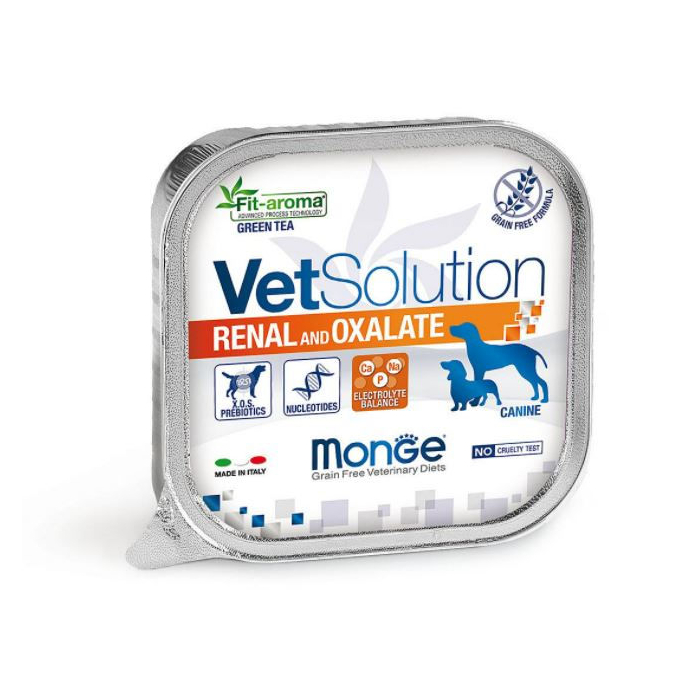 DE Monge Vet Solution Feline, Renal + Oxalate - 24 x 100g | Katzen-Nassfutter