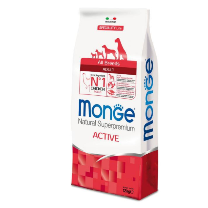 DE Monge Speciality Line Natural Superpremium Active Adult Monoprotein - Huhn, 12kg | Trockenfutter