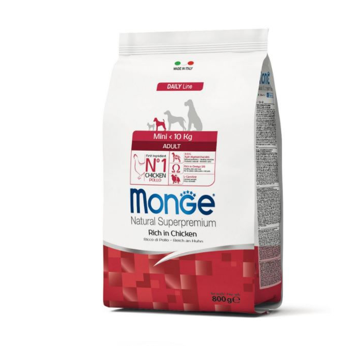 DE Monge Daily Line Adult MINI - Huhn | Hunde-Trockenfutter 