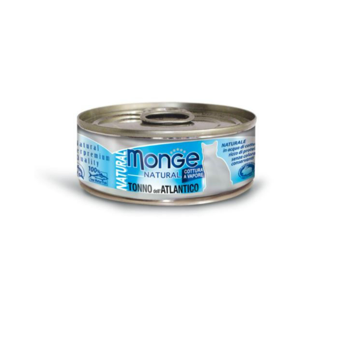 DE Monge Natural Superpremium Adult - Atlantik-Thunfisch, 24 x 80g | für Katzen