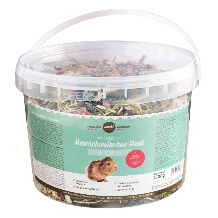 DE Mucki Meerschweinchen Menü Struktur Mix, 1,5kg