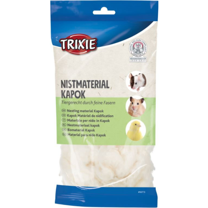 Trixie Nistmaterial Kapok, creme | Für Hamster, Mäuse, Vögel