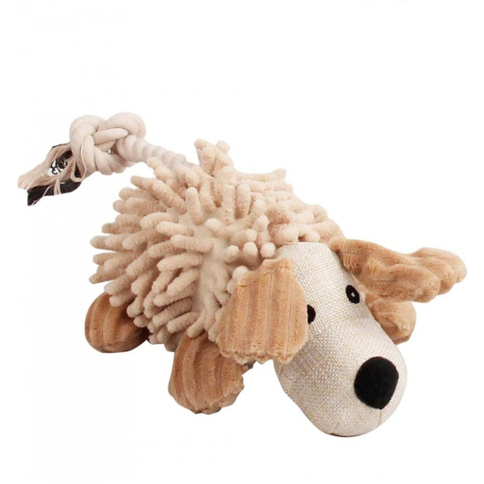 Pawise "Dog Molar" Hund mit Zotteln, beige-braun, 30cm