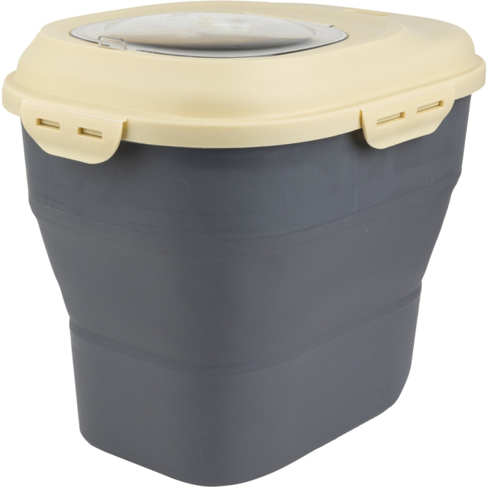 Pawise Futterbehälter (50L max.) faltbar, grau-beige