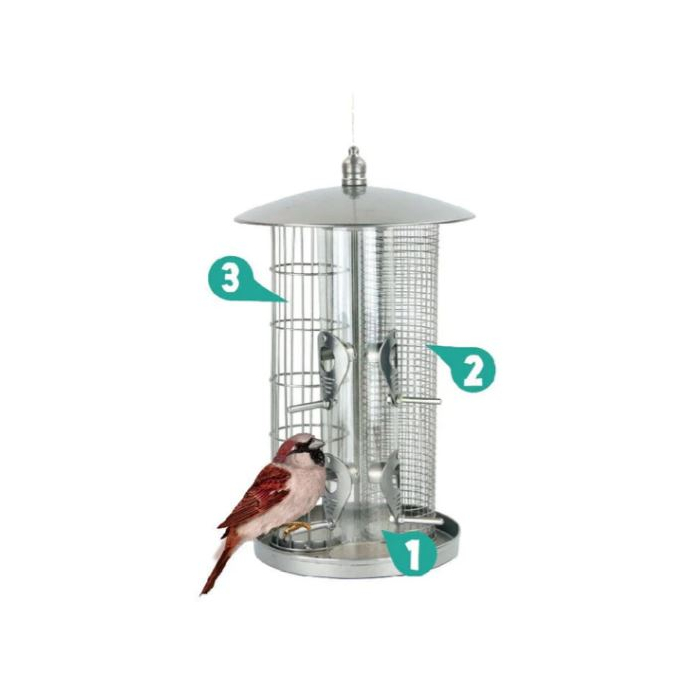 Pawise "Super Bird Feeder" Vogelfutter-Spender, 21x36cm