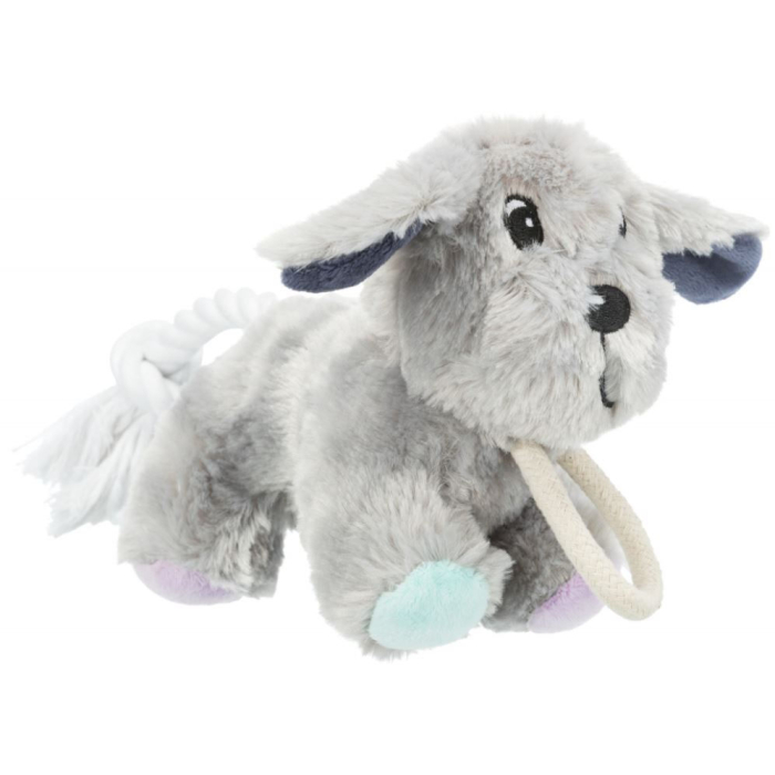 Trixie Junior Hund mit Tau, Plüsch - 24 cm | Für Welpen