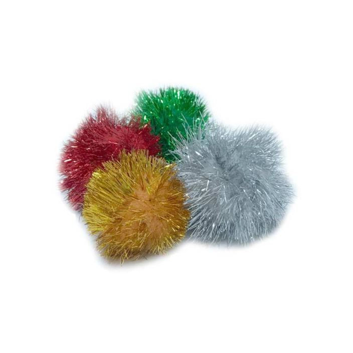 Pawise Pompom Ball für Katzen, assortiert - 1 Stk.