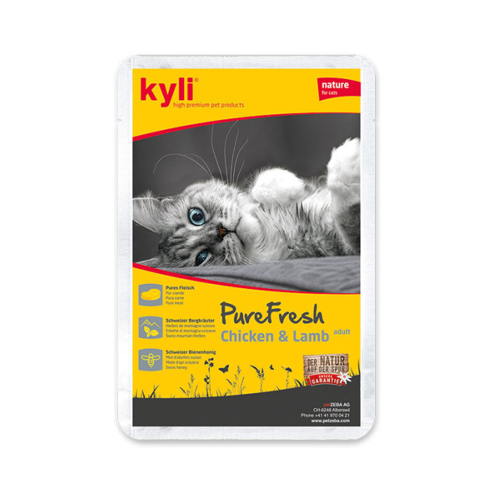 kyli PureFresh Chicken + Wild/Lamb/Turkey adult - 4x 85 g x 3 Sorten | Nassfutter