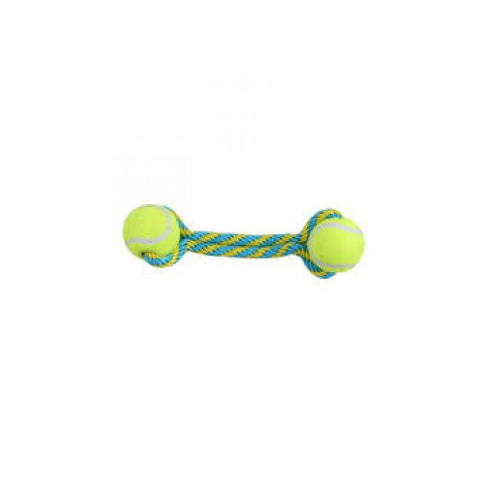 Pawise "Tennis Bouncer" Tennisball-Seil-Hantel, 22cm | Hundespielzeug