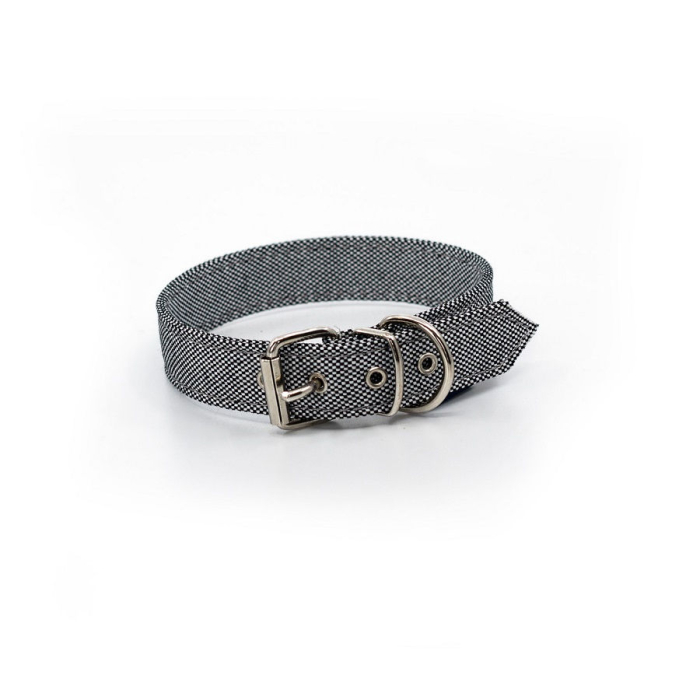 JS Project Blu Alpha Halsband, grau | Für Hunde