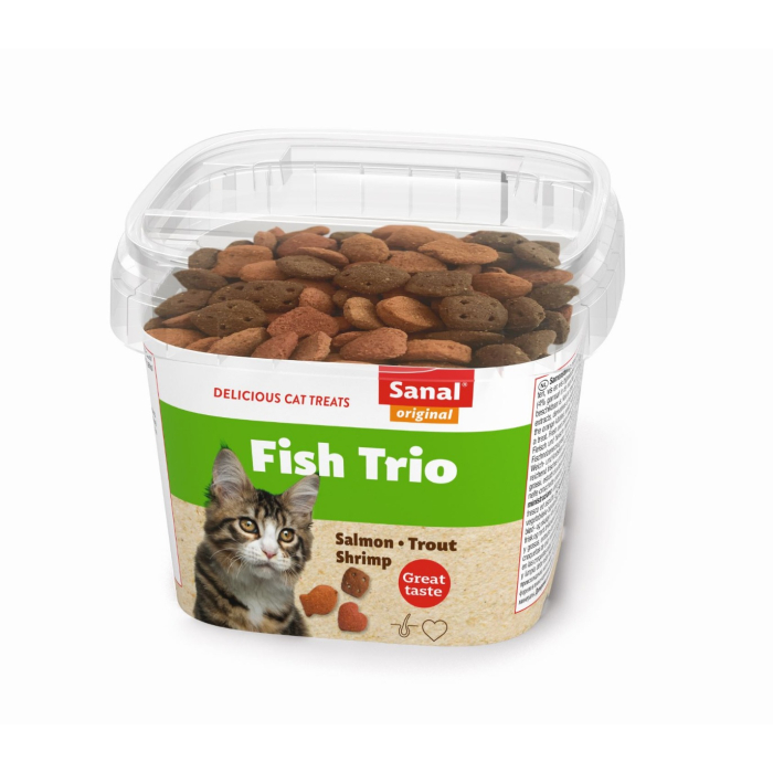 AF Sanal Fish-Trio Bites - 75g | Katzensnack