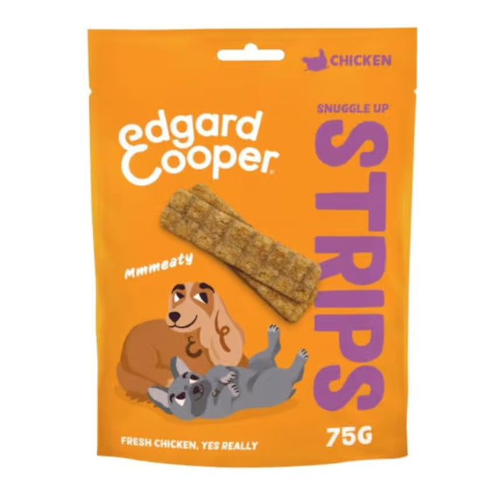 Edgard & Cooper Canine Snuggle up Strips Huhn - 75g