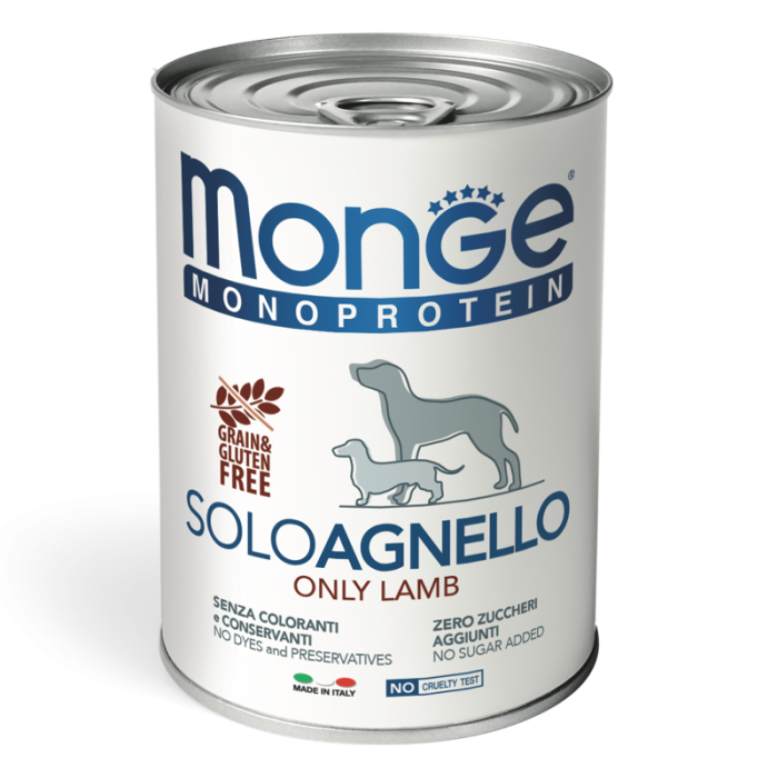 DE Monge Speciality Line Monoprotein Paté, Dose - Lamm, 24 x 400g | Hundefutter