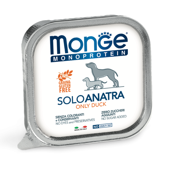 DE Monge Speciality Line Monoprotein Paté - Ente, 24 x 150g | Hundefutter