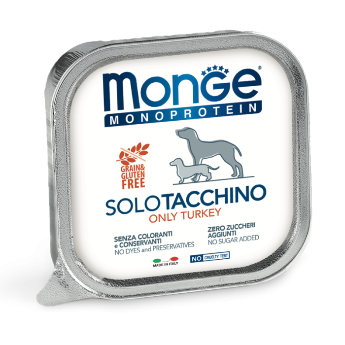 DE Monge Speciality Line Monoprotein Paté - Truthahn, 24 x 150g | Hundefutter