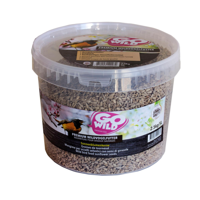 DE Wildvogelfutter Sonnenblumenkerne, Snack - 2kg 