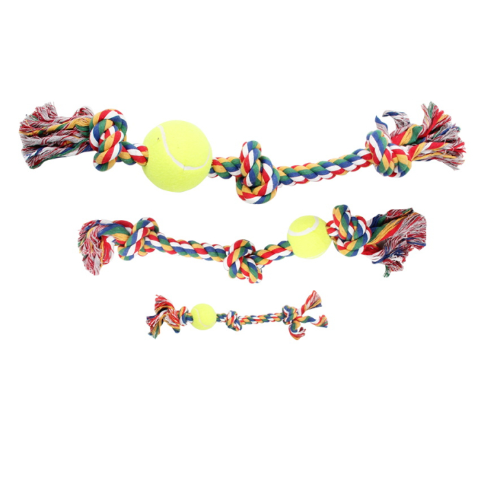 Pawise Spieltau mit Tennisball, bunt