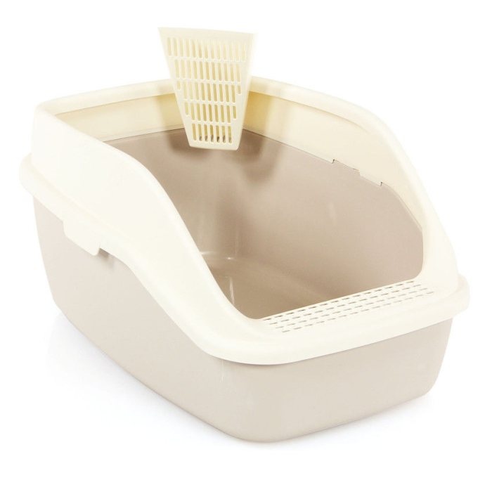 swisspet Katzentoilette Edge mit Schaufel, beige