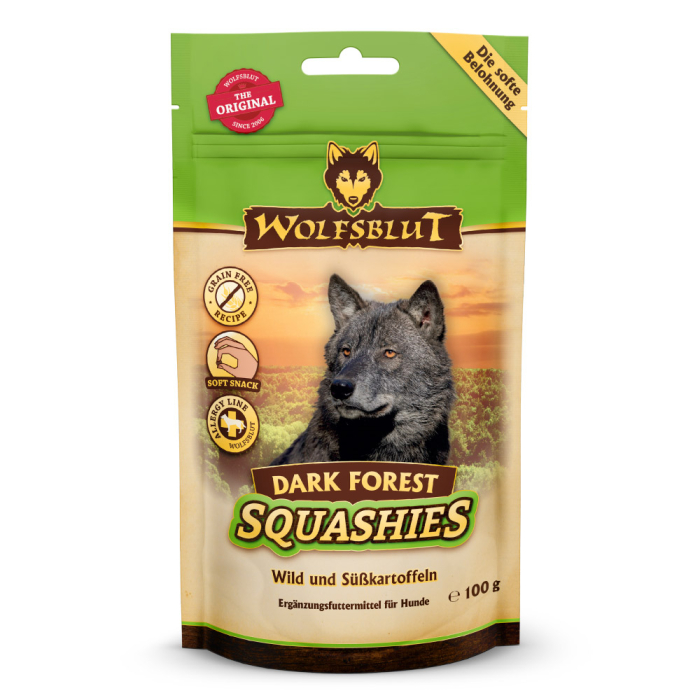 PV WOLFSBLUT Dark Forest Squashies - 8x100g | Hundesnack