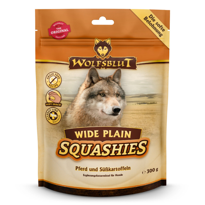 PV WOLFSBLUT Wide Plain Squashies - 6x300g | Hundesnack