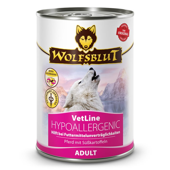 PV WOLFSBLUT VetLine Nassfutter HYPOALLERGENIC - 6x395g