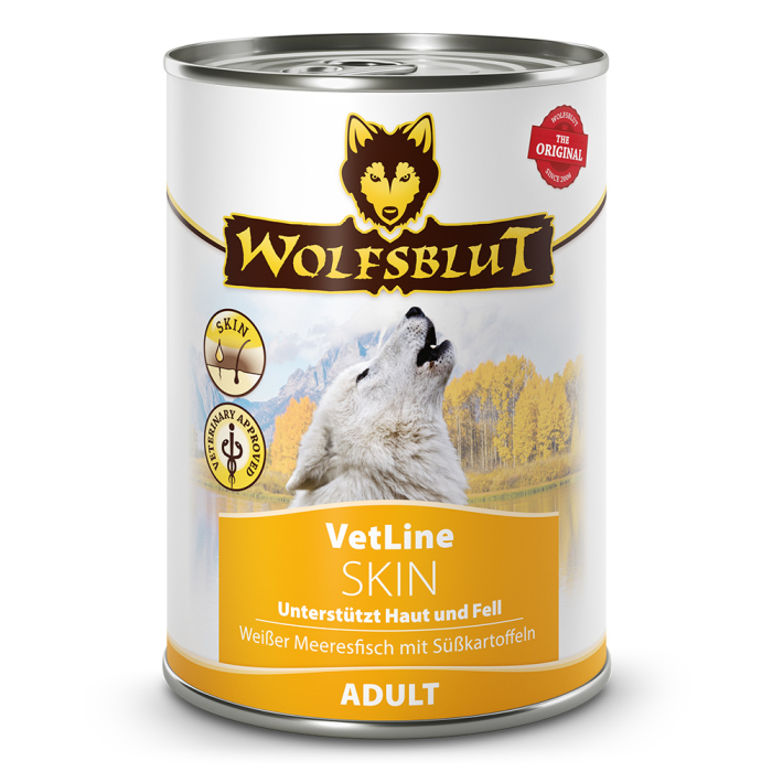 PV WOLFSBLUT VetLine Nassfutter SKIN - 6x395g