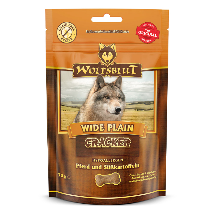 PV WOLFSBLUT Wide Plain Cracker - 7x70g | Hundesnack