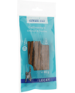 LECKY CatDreamy's Chicken + Taurine - 8x65g | Snack für Katzen