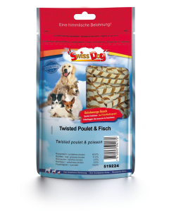 SwissDog Twisted Poulet & Fisch - 80g 