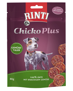 DE Rinti Chicko PLUS Ente mit Gemüse - 80g | Hundesnack