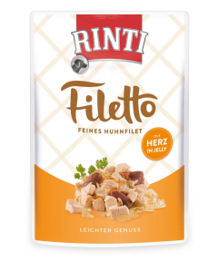 DE Rinti filetto Huhn + Hühnerherz 24x100g