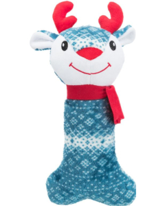 Trixie Xmas Knochen, Rentiere/-Bären, Plüsch - 31cm | Spielzeug für Hunde