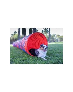 AO Agility FCI Tunnel rot-blau, 3m | Für Hunde