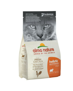 DE Almo Holistic Adult mit frischem Huhn - 400g | Trockenfutter für Katzen