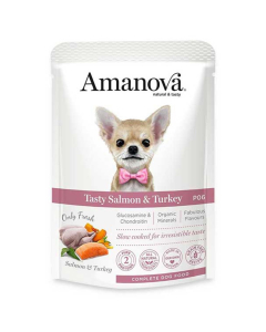 Amanova Dog Adult - Tasty Salmon & Turkey Grain Free - Lachs & Truthahn