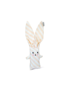 JS Beeztees Spielzeug Hase Buddy, weiss/rosa - 35x15x5cm | Für Welpen