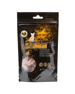 ‌DE catz finefood Purrrrly No. 107 mit Lammherzen - 6 x 35g | Snack für Katzen