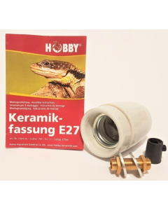 DE Hobby Keramikfassung mit Messinggewinde - bis 300W