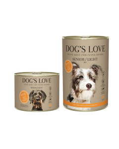 DE Dog‘s Love Senior 10+ Light Truthahn, Zucchini + Johanniskraut | Hunde-Nassfutter