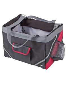 Kerbl Fahrradtasche Vacation schwarz/rot 38 x 25 x 25 cm