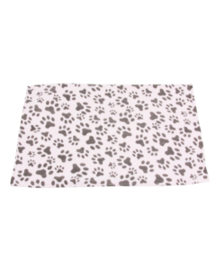 Pawise Fleece-Hundedecke pink mit Pfoten, 60x70cm