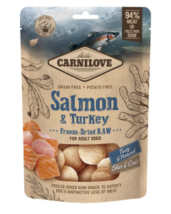 Carnilove Canine Freeze-Dried Snack - Salmon & Turkey